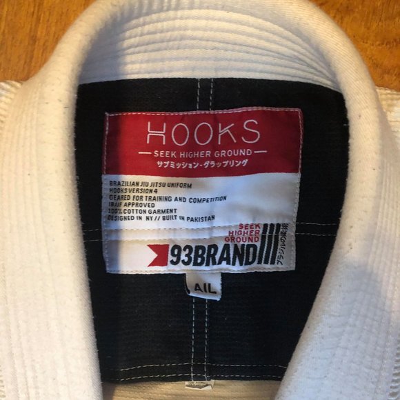 BJJ Unbleached Hooks v3 93brand Jiu Jitsu GI - Picture 4 of 4